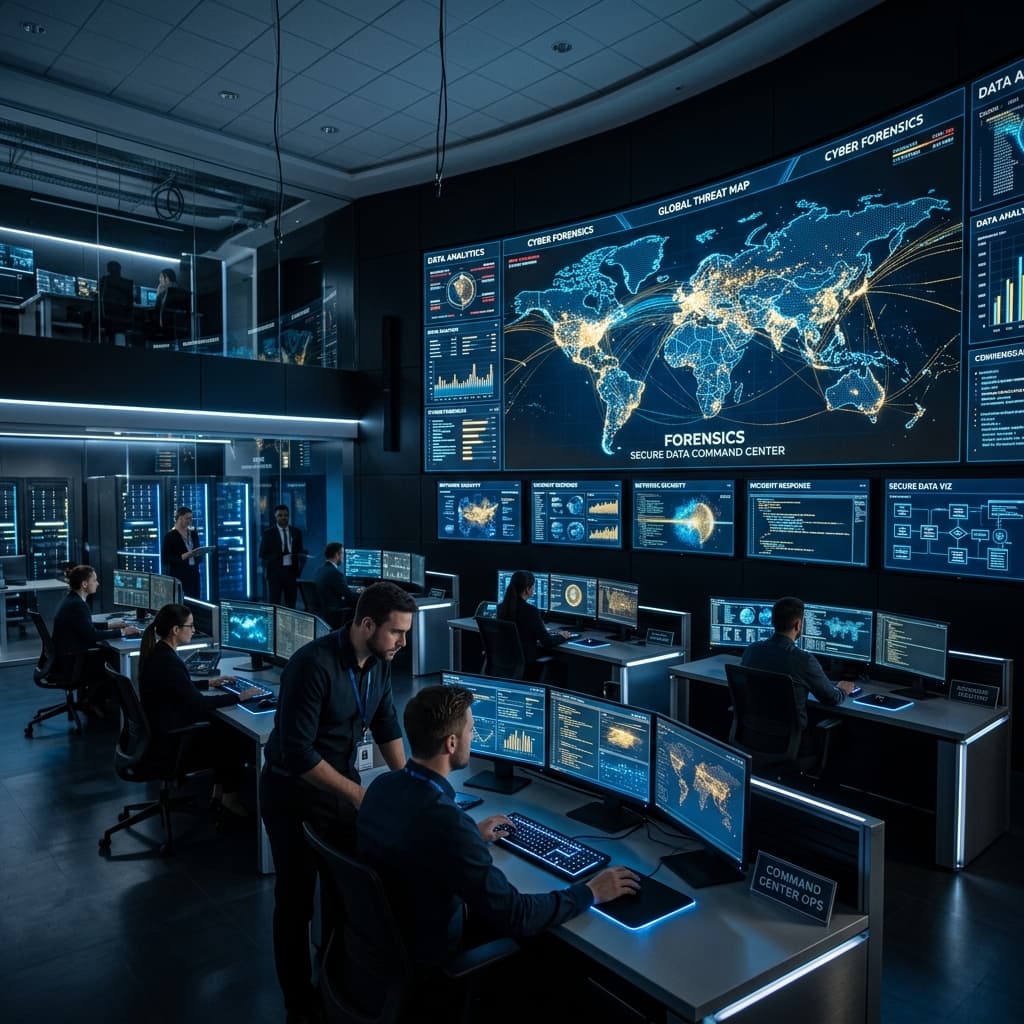 High Tech Secure Data Command Center